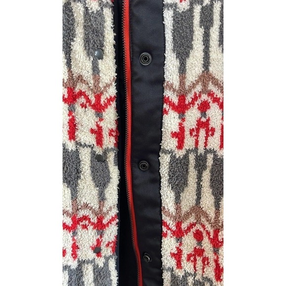 ANTHROPOLOGIE SLEEPING ON SNOW INTARSIA SWEATER JACKET SIZE M - Picture 6 of 10